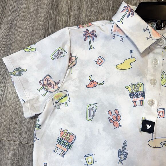 Bad Birdie WM PHOENIX OPEN Golf Polo Shirt Womens Small PGA Phoenix Open - Picture 5 of 11